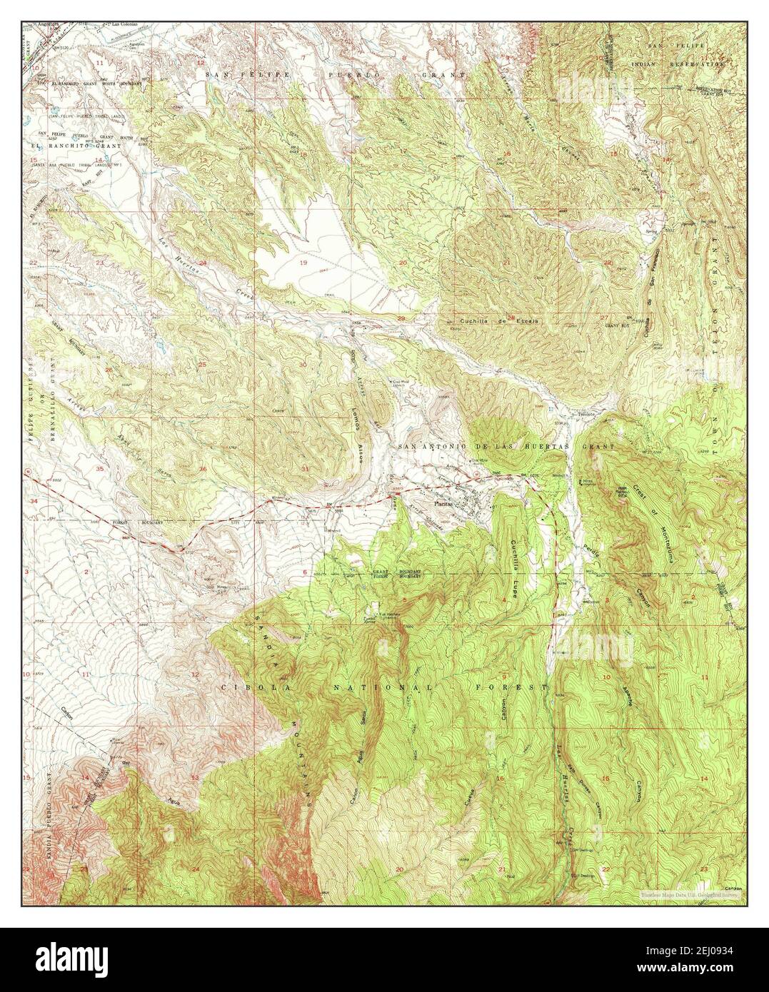 Placitas new mexico map
