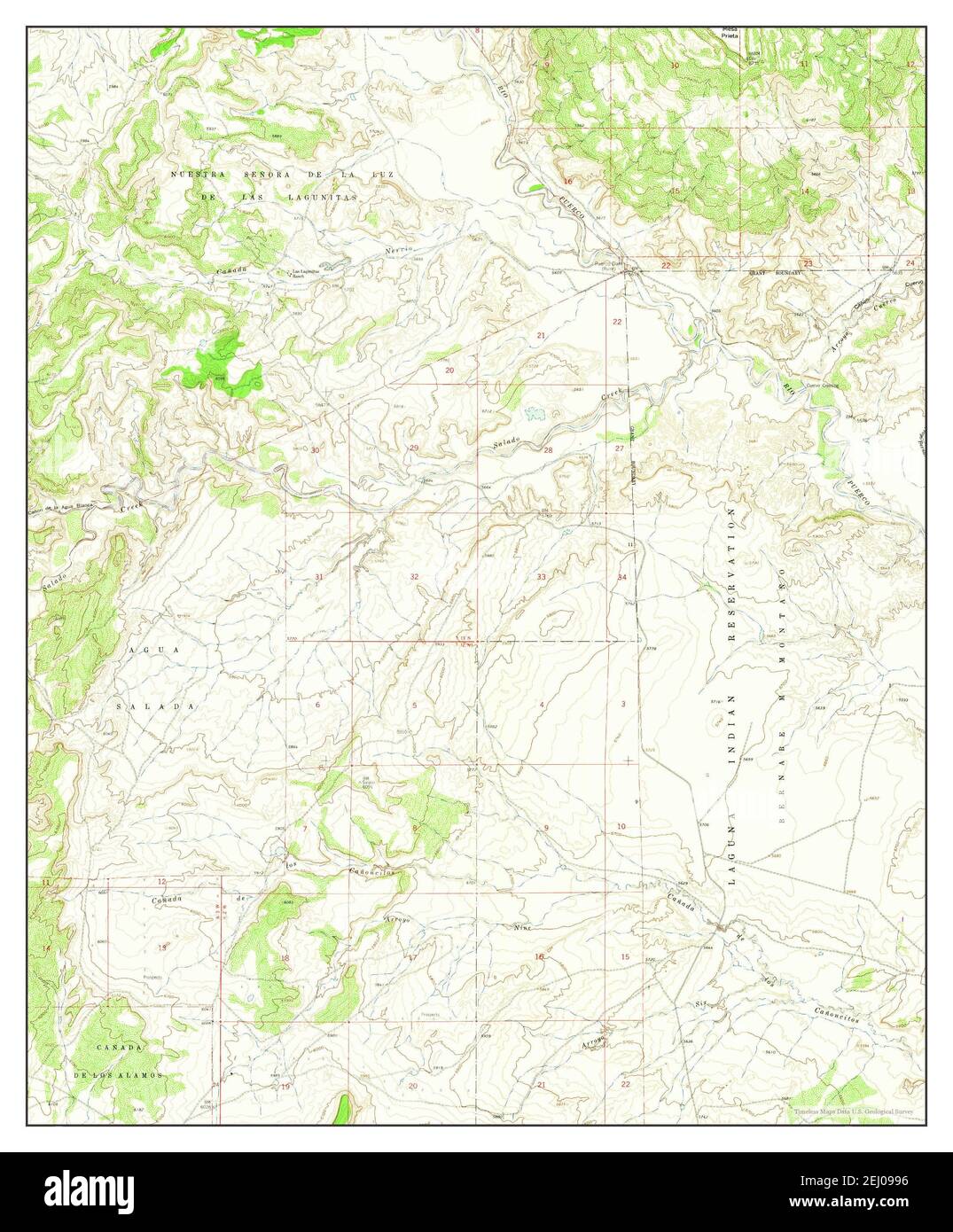 Puerco Dam, New Mexico, map 1961, 124000, United States of America by