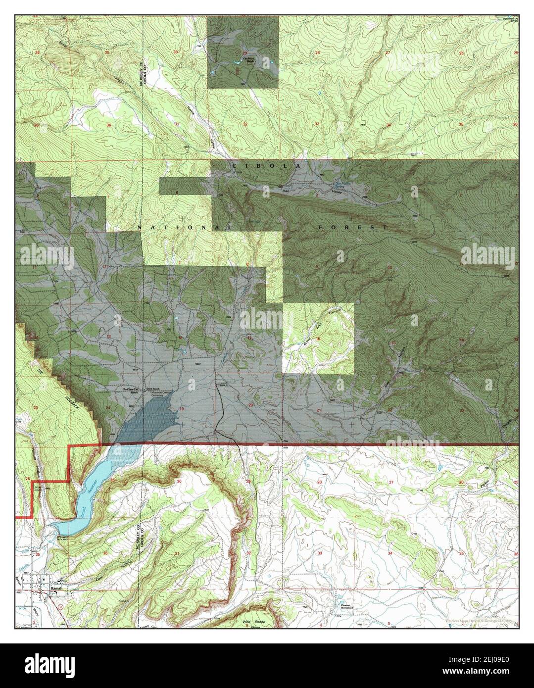 Map of ramah new mexico hires stock photography and images Alamy