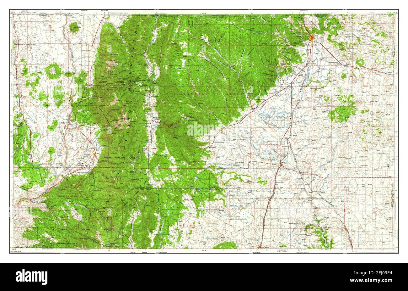 Raton, New Mexico, map 1958, 1250000, United States of America by