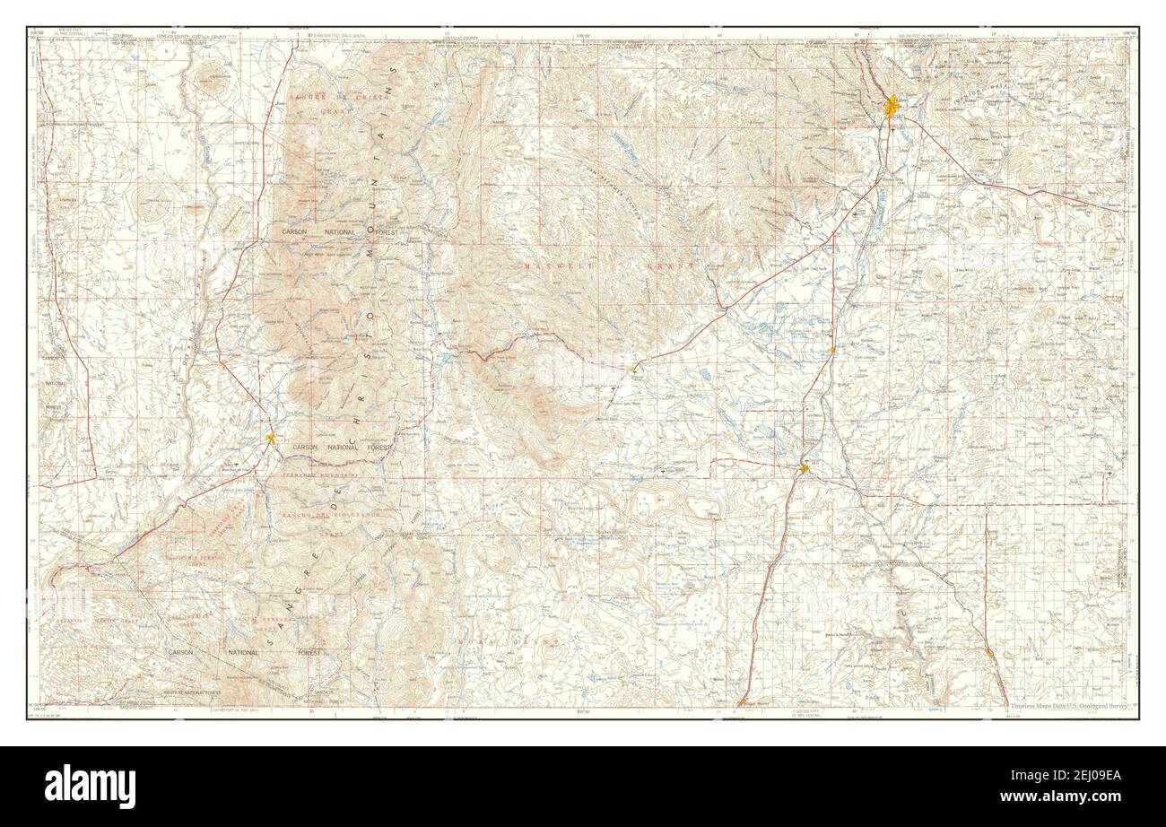 Raton, New Mexico, map 1958, 1250000, United States of America by