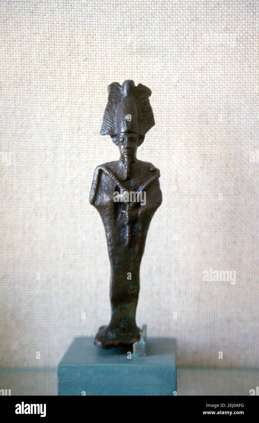 Samos Greece Osiris in the Shape of a Mummy with Plumed Crown and Crook Stock Photo