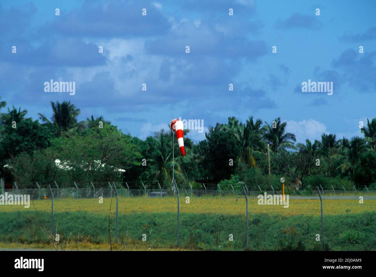 Nevis St Kitts Airport Wind Sock Stock Photo Alamy