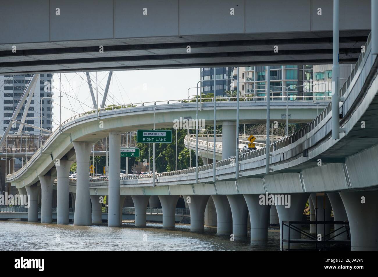 The M3 Riverside Expressway, Brisbane, Queensland, Australia. Stock Photo