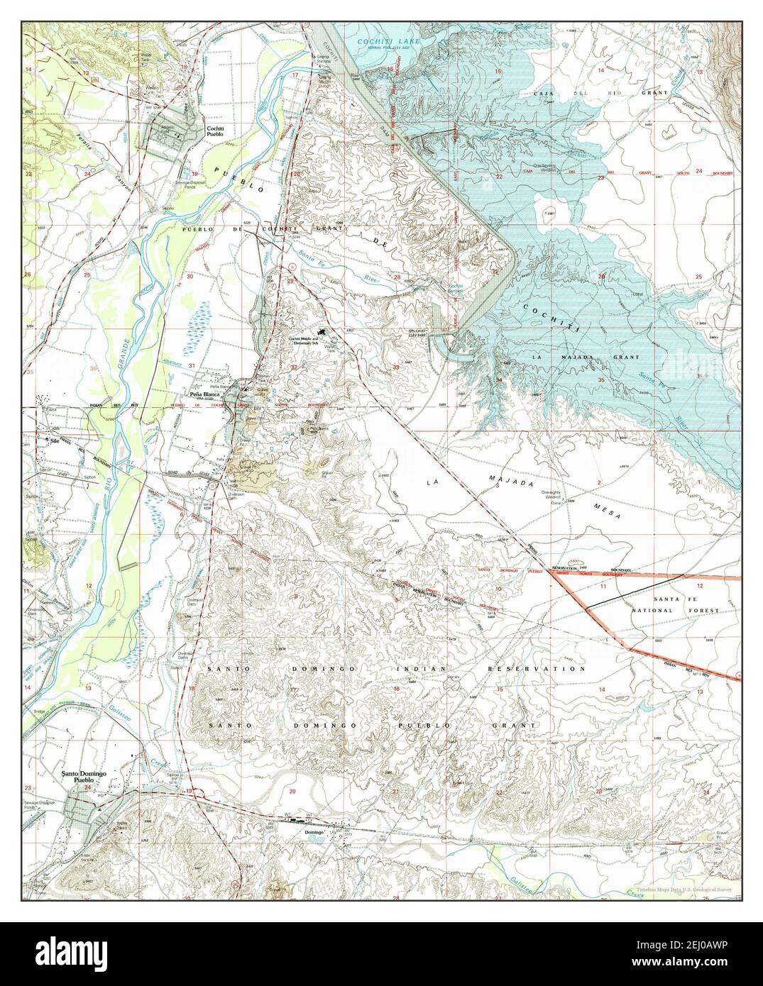 Santo domingo pueblo map hires stock photography and images Alamy