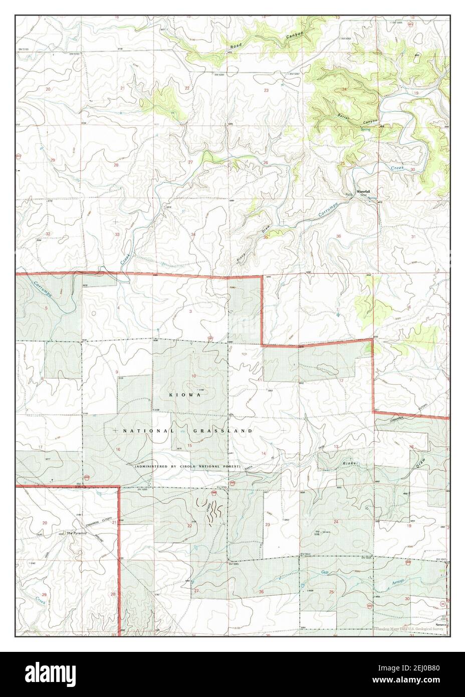 Seneca, New Mexico, map 1998, 124000, United States of America by