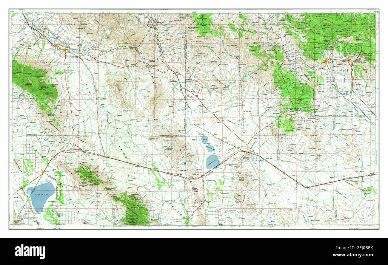Silver City, New Mexico, map 1954, 1250000, United States of America