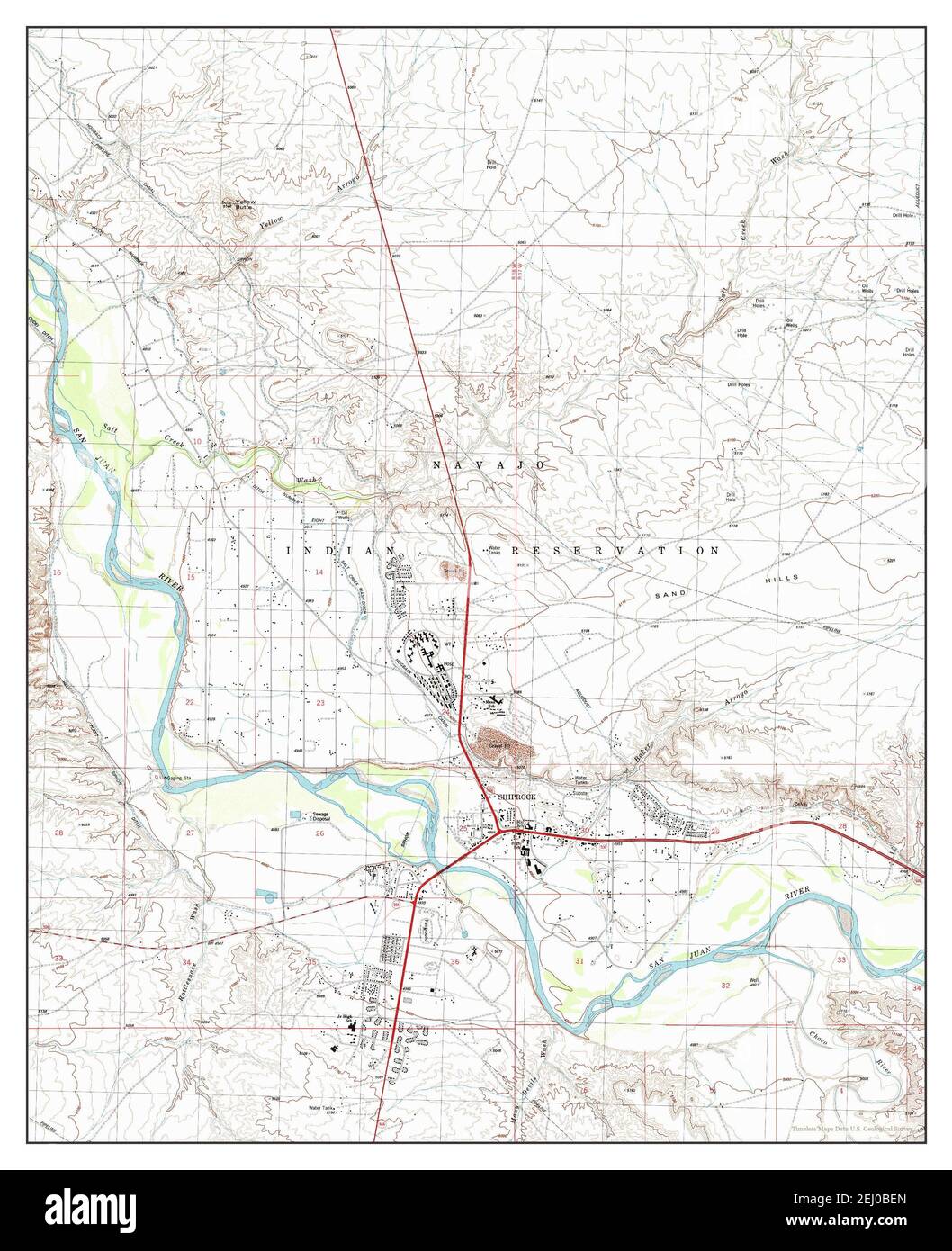 Shiprock New Mexico Map Shiprock, New Mexico, Map 1983, 1:24000, United States Of America By  Timeless Maps, Data U.s. Geological Survey Stock Photo - Alamy