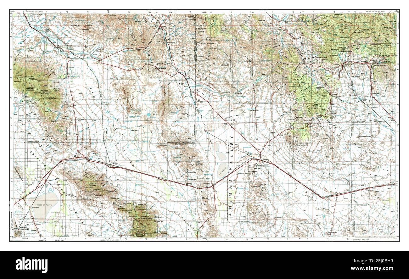 Silver City, New Mexico, map 1954, 1250000, United States of America