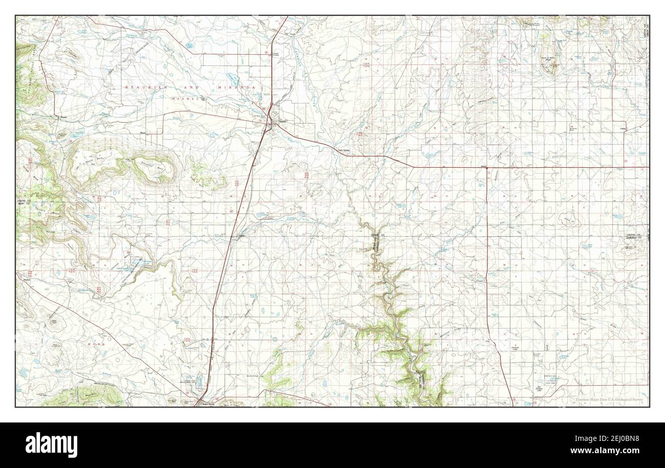 Springer, New Mexico, map 1981, 1100000, United States of America by