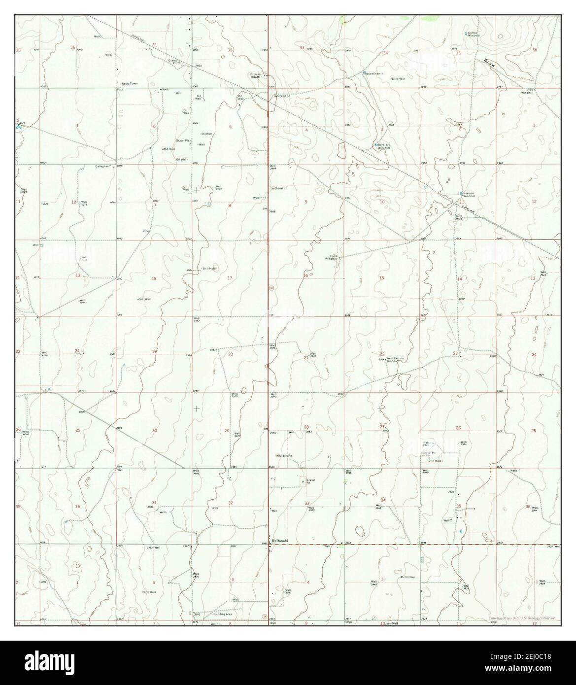 Tatum South, New Mexico, map 1970, 124000, United States of America by