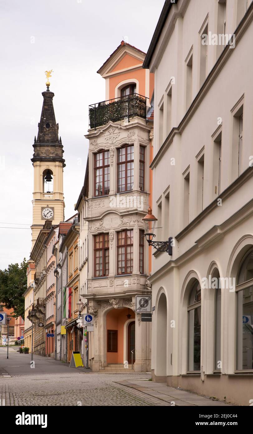 Bautzner street in Zittau. Germany Stock Photo Alamy