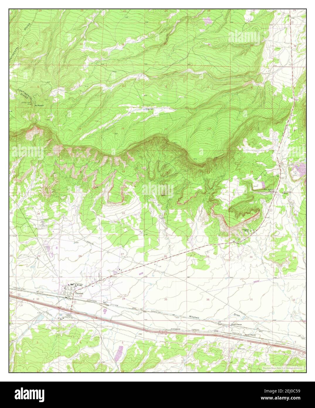 Map of thoreau new mexico hires stock photography and images Alamy