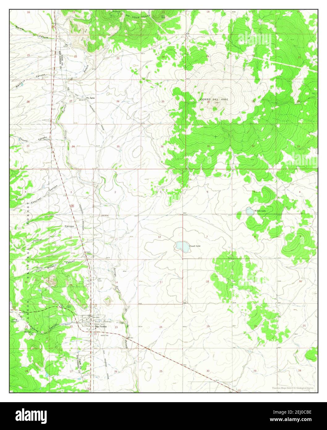 Map of tres piedras Cut Out Stock Images & Pictures Alamy