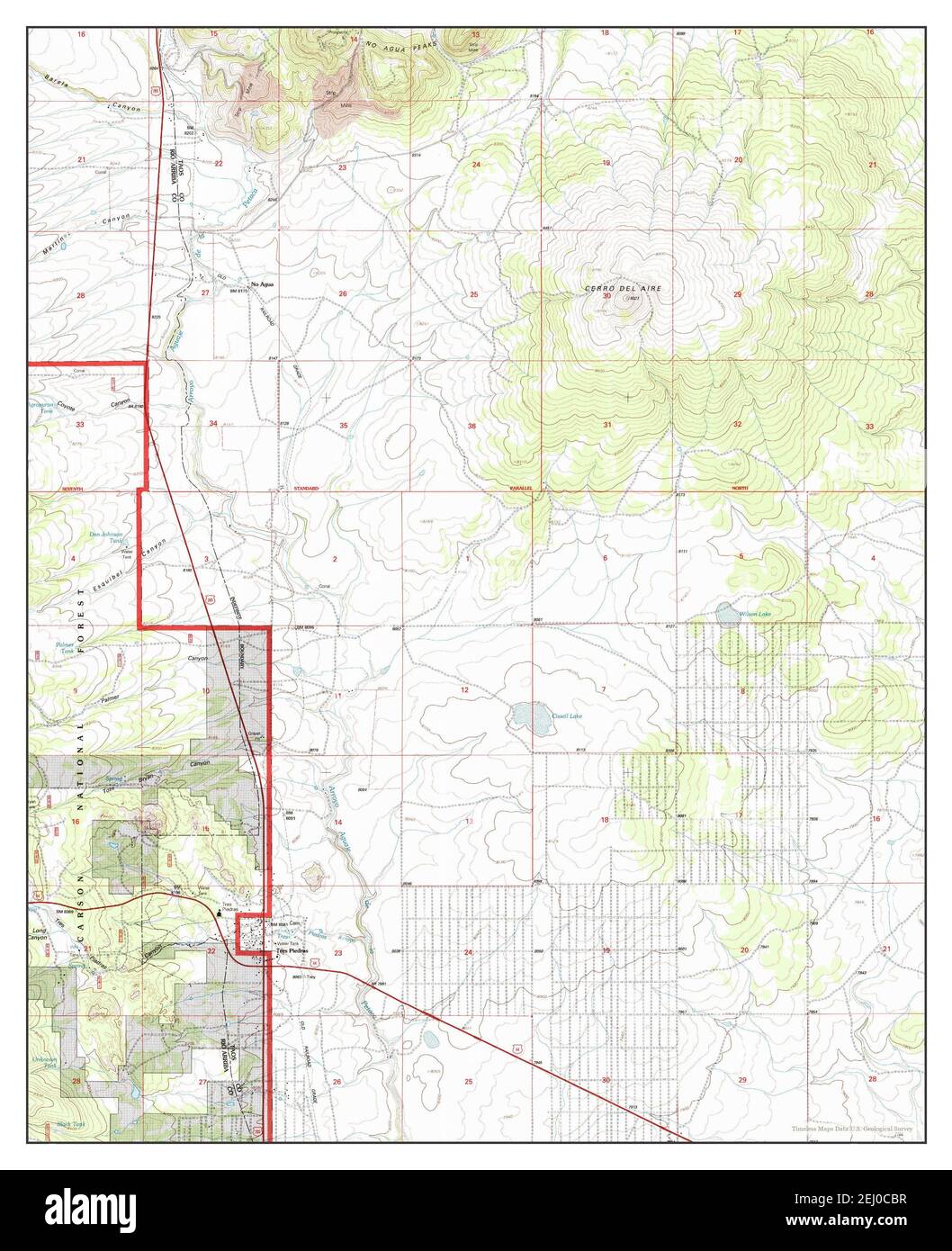 Map of tres piedras Cut Out Stock Images & Pictures Alamy