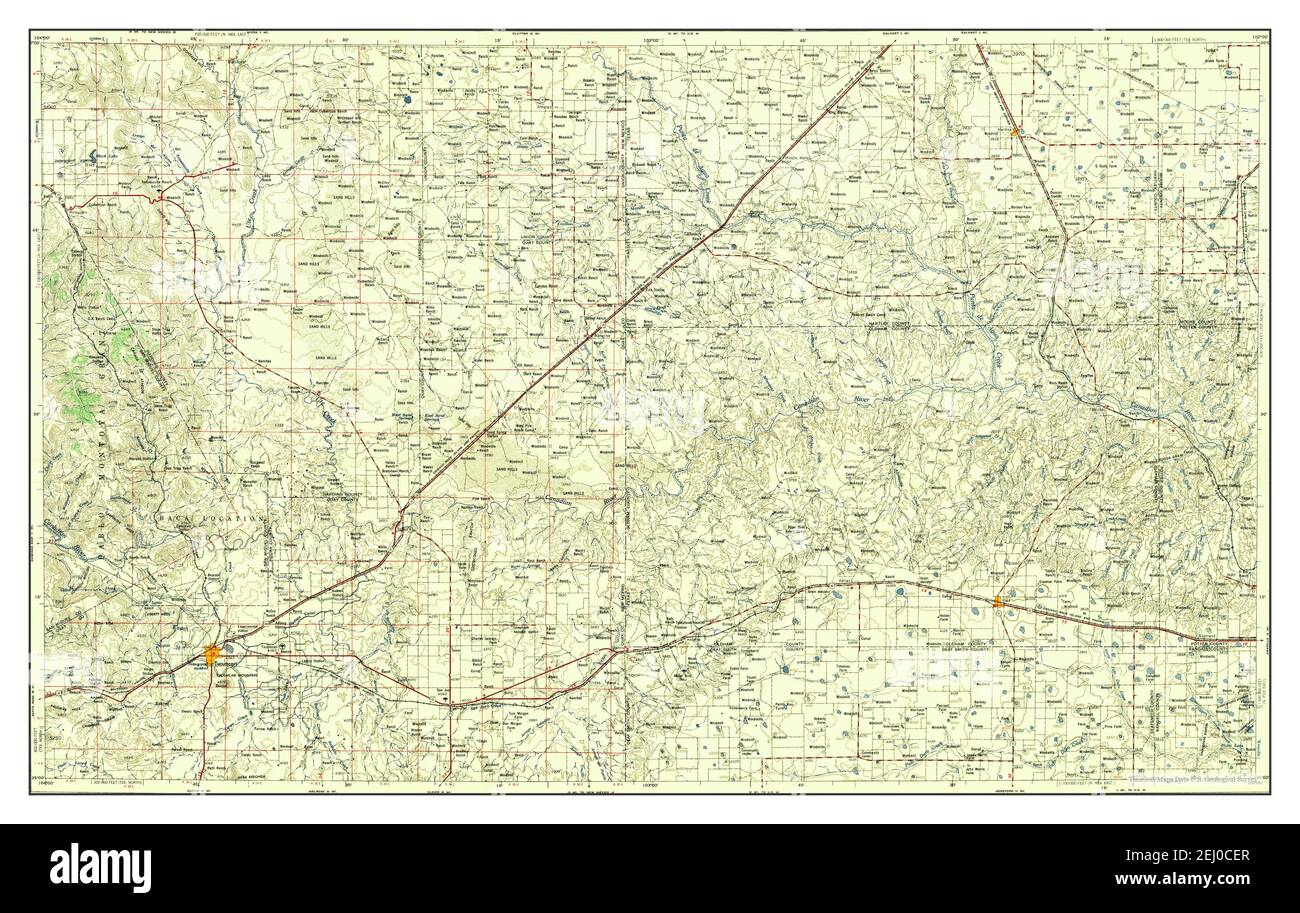 Map of tucumcari new mexico Cut Out Stock Images & Pictures Alamy