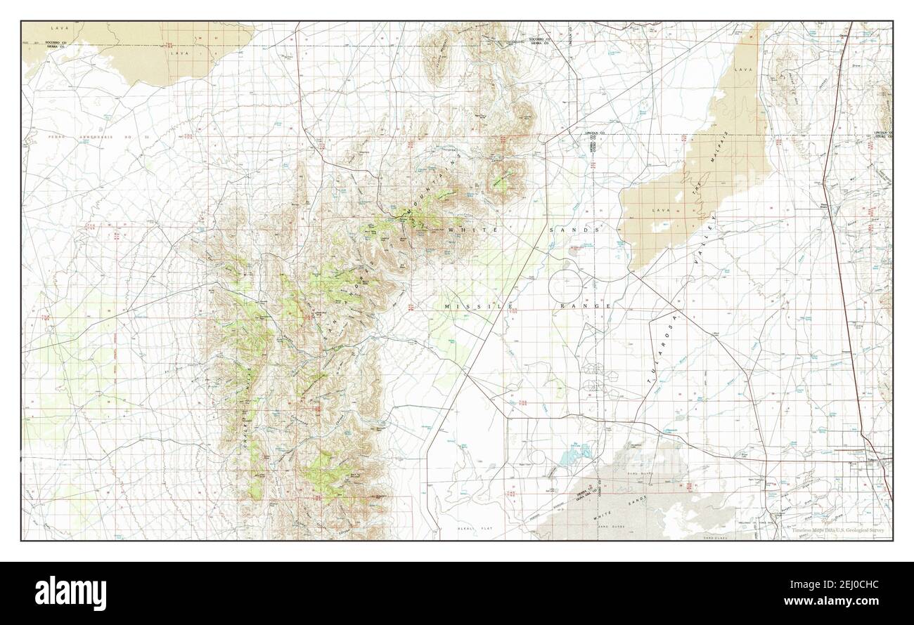 Map of tularosa new mexico hi-res stock photography and images - Alamy