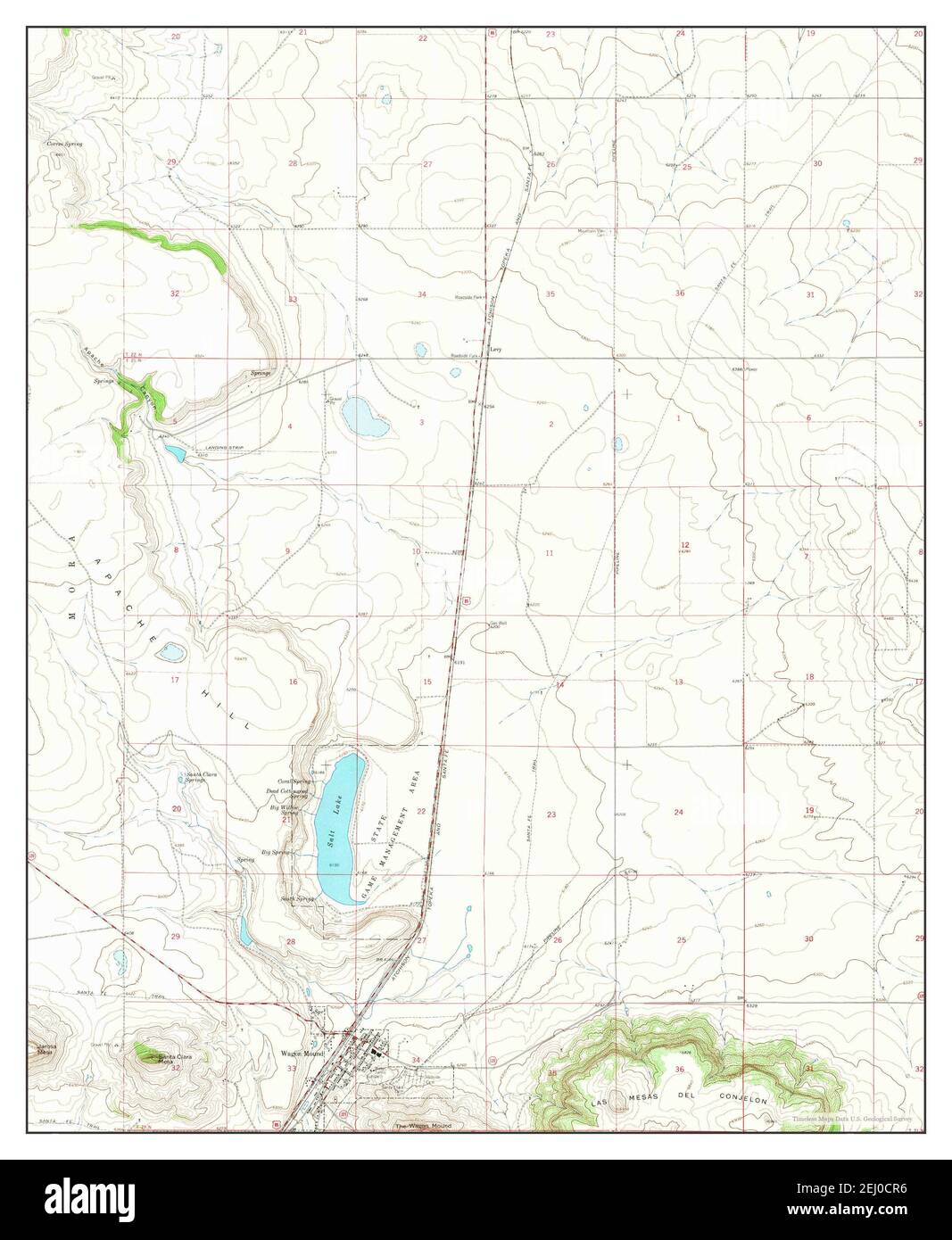 Map of wagon mound new mexico Cut Out Stock Images & Pictures Alamy