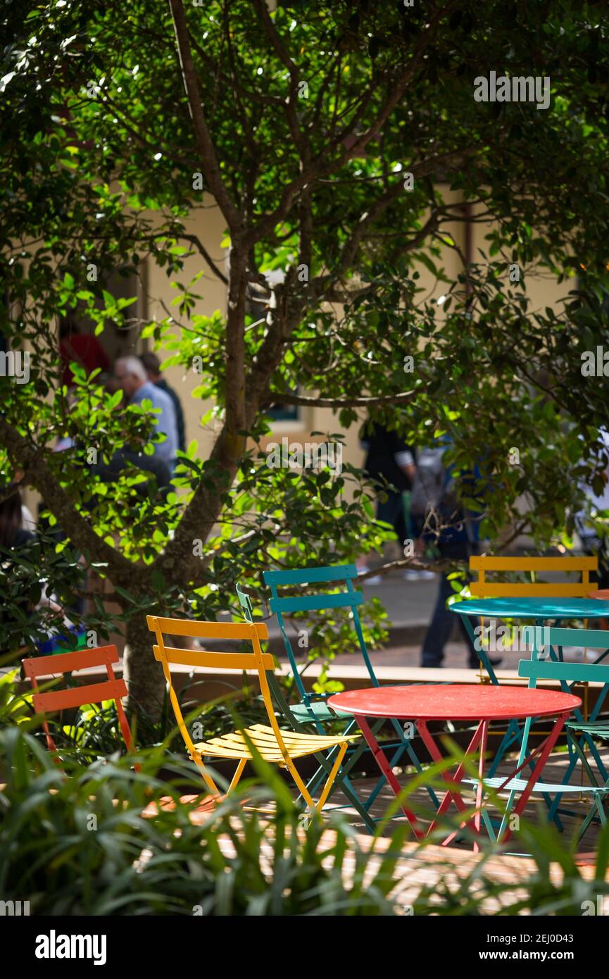 Chairs tables outdoor coffee bar hires stock photography and images