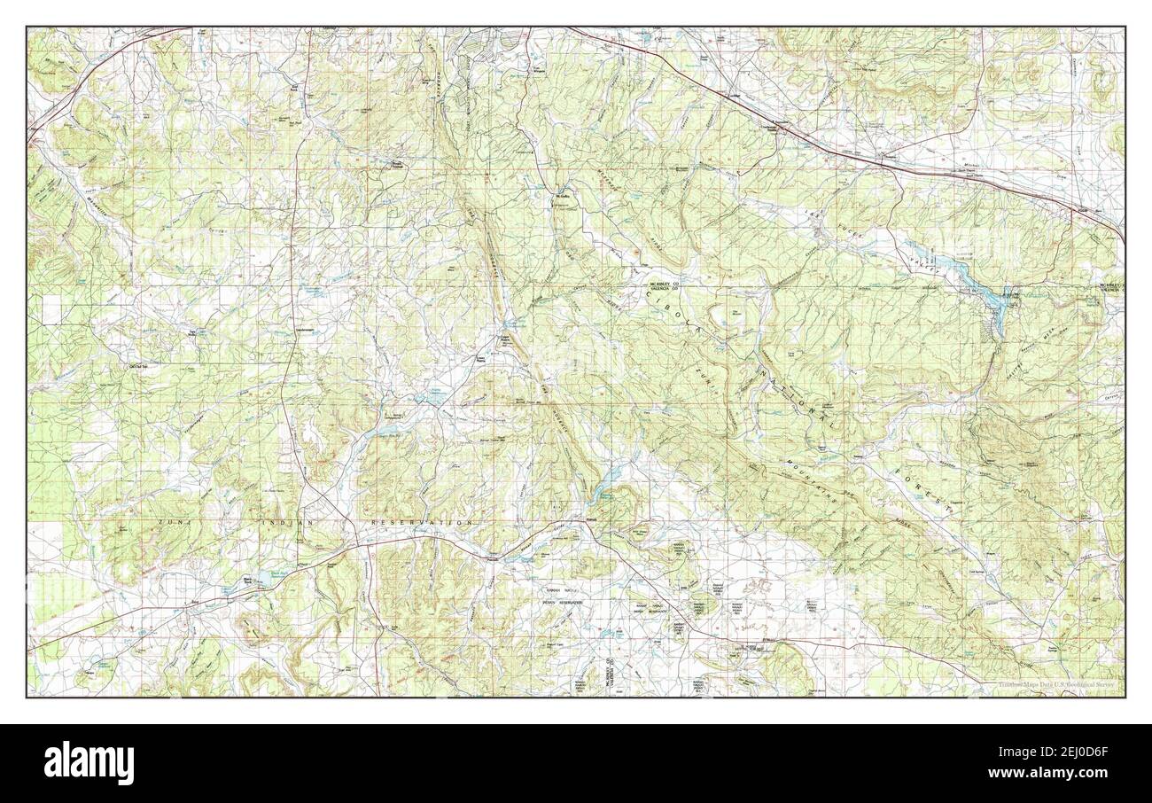 Zuni, New Mexico, map 1981, 1100000, United States of America by