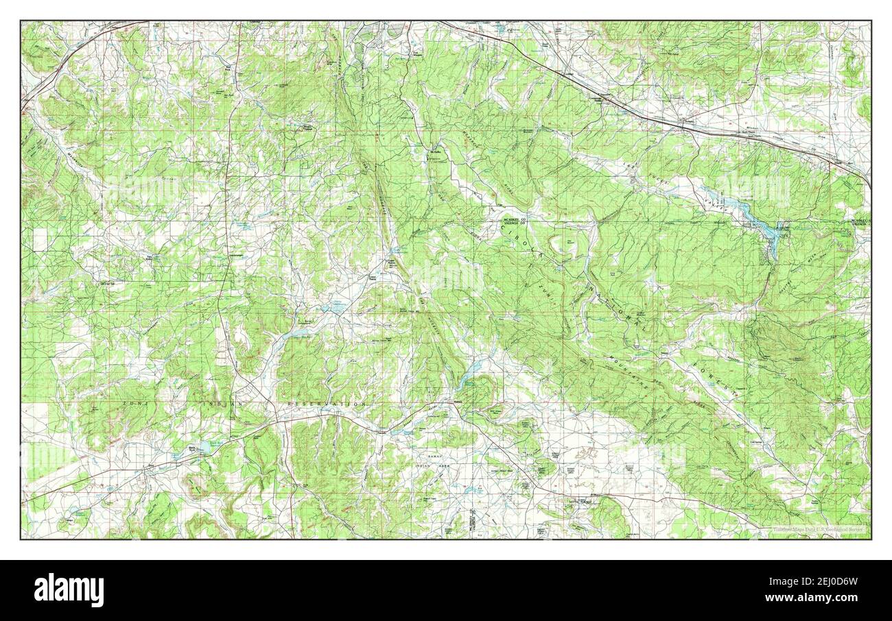 Zuni, New Mexico, map 1981, 1100000, United States of America by