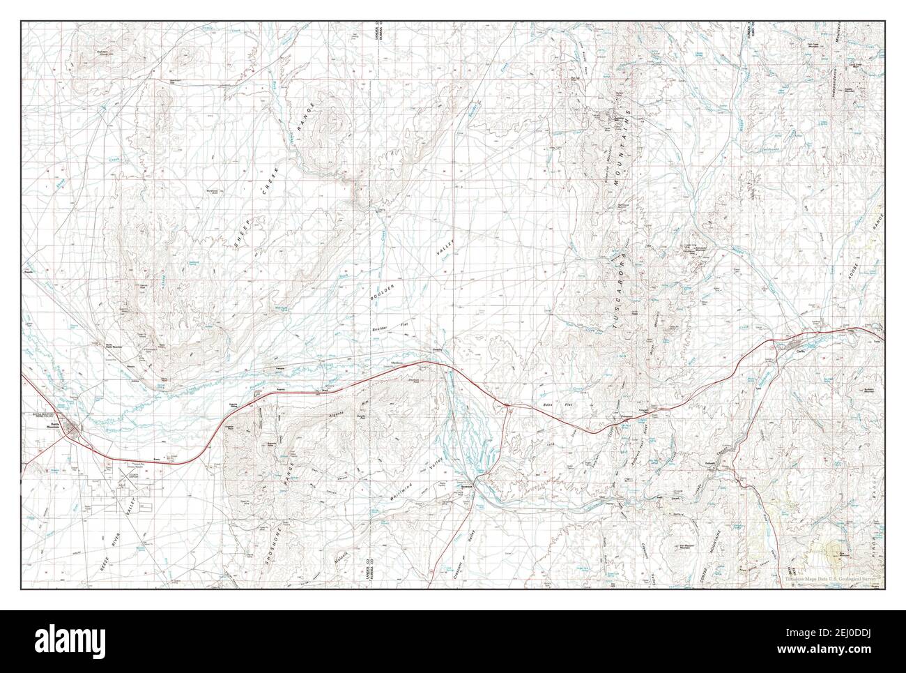 Map of battle mountain Cut Out Stock Images & Pictures Alamy