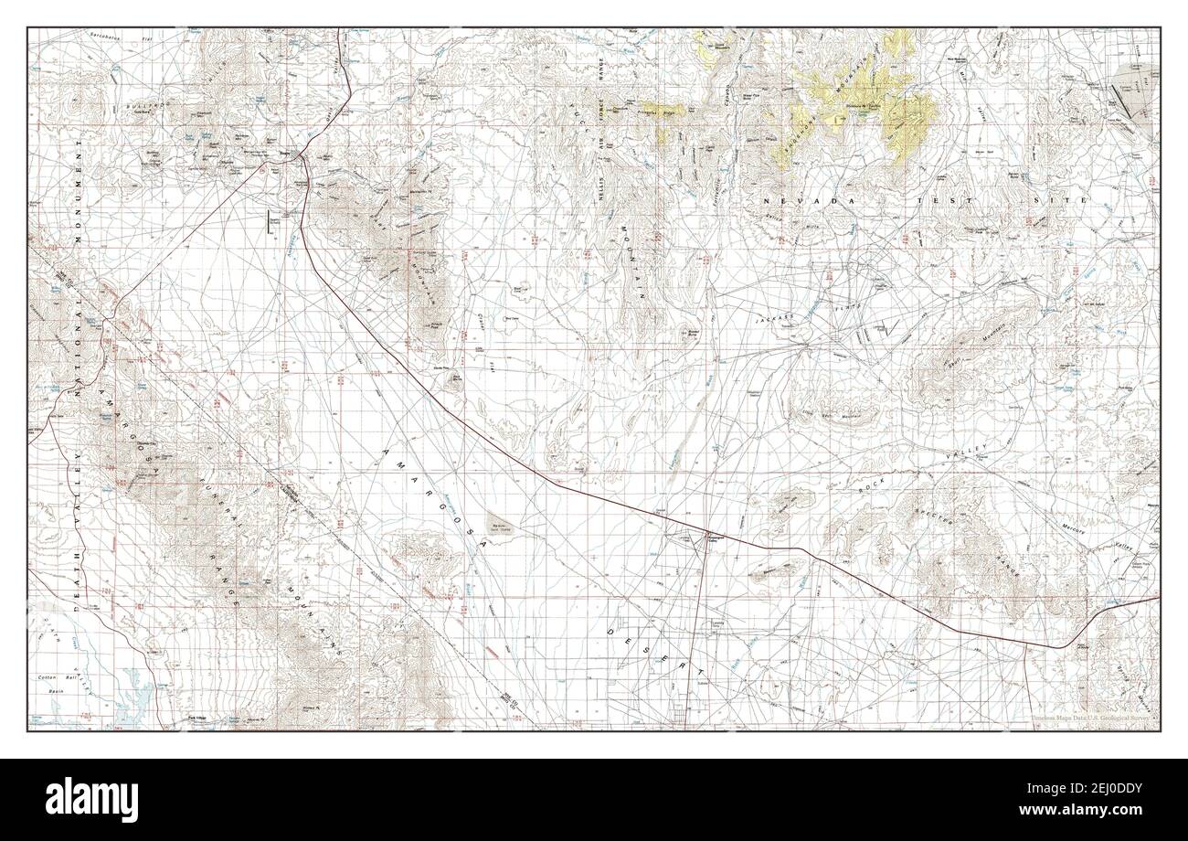 Beatty, Nevada, map 1986, 1:100000, United States of America by ...