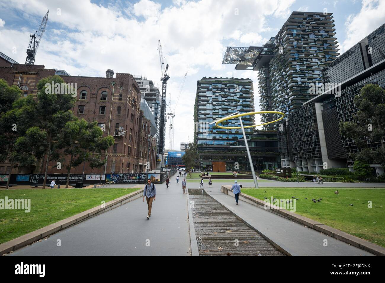 Chippendale Green, Sydney, New South Wales, Australia. Stock Photo
