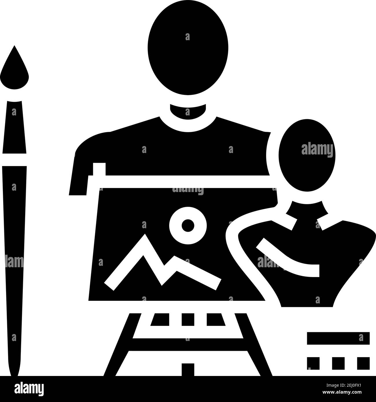 art expert glyph icon vector illustration Stock Vector Image & Art - Alamy