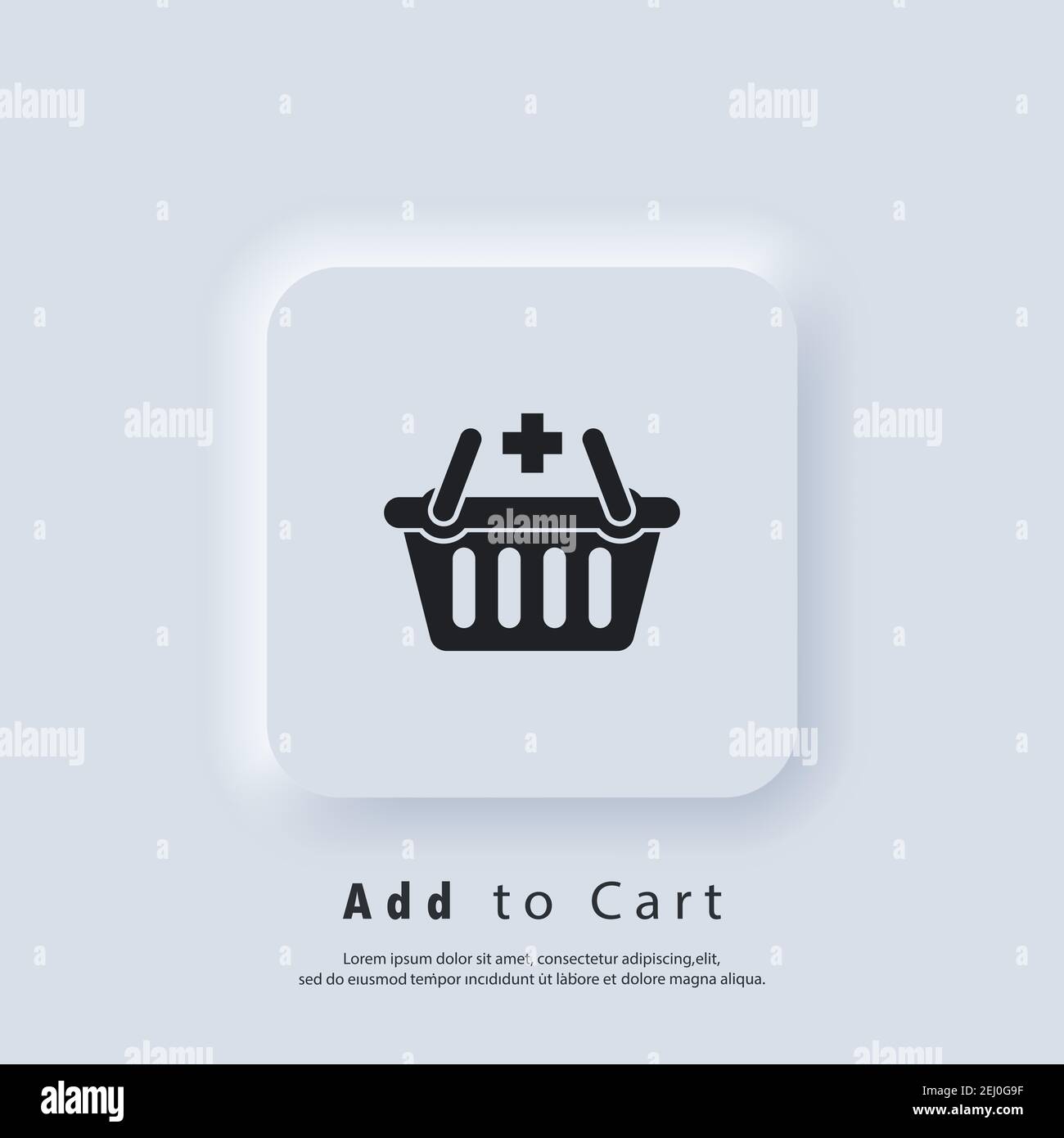 Add to cart button icon. Shopping basket icon. Vector. UI icon ...