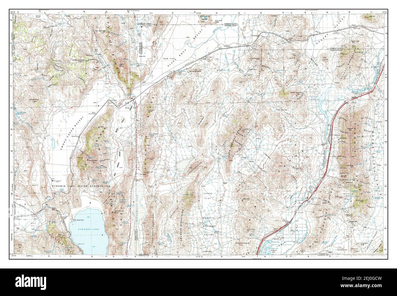 Lovelock, Nevada, map 1955, 1250000, United States of America by