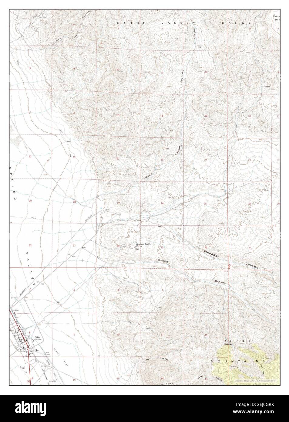 Map Of Mina Nevada Mina, Nevada, Map 1967, 1:24000, United States Of America By Timeless Maps,  Data U.s. Geological Survey Stock Photo - Alamy