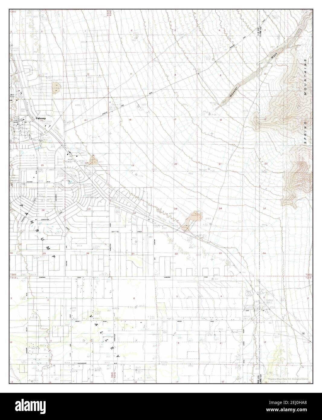 Map Of Pahrump Nevada Pahrump, Nevada, Map 1984, 1:24000, United States Of America By Timeless  Maps, Data U.s. Geological Survey Stock Photo - Alamy