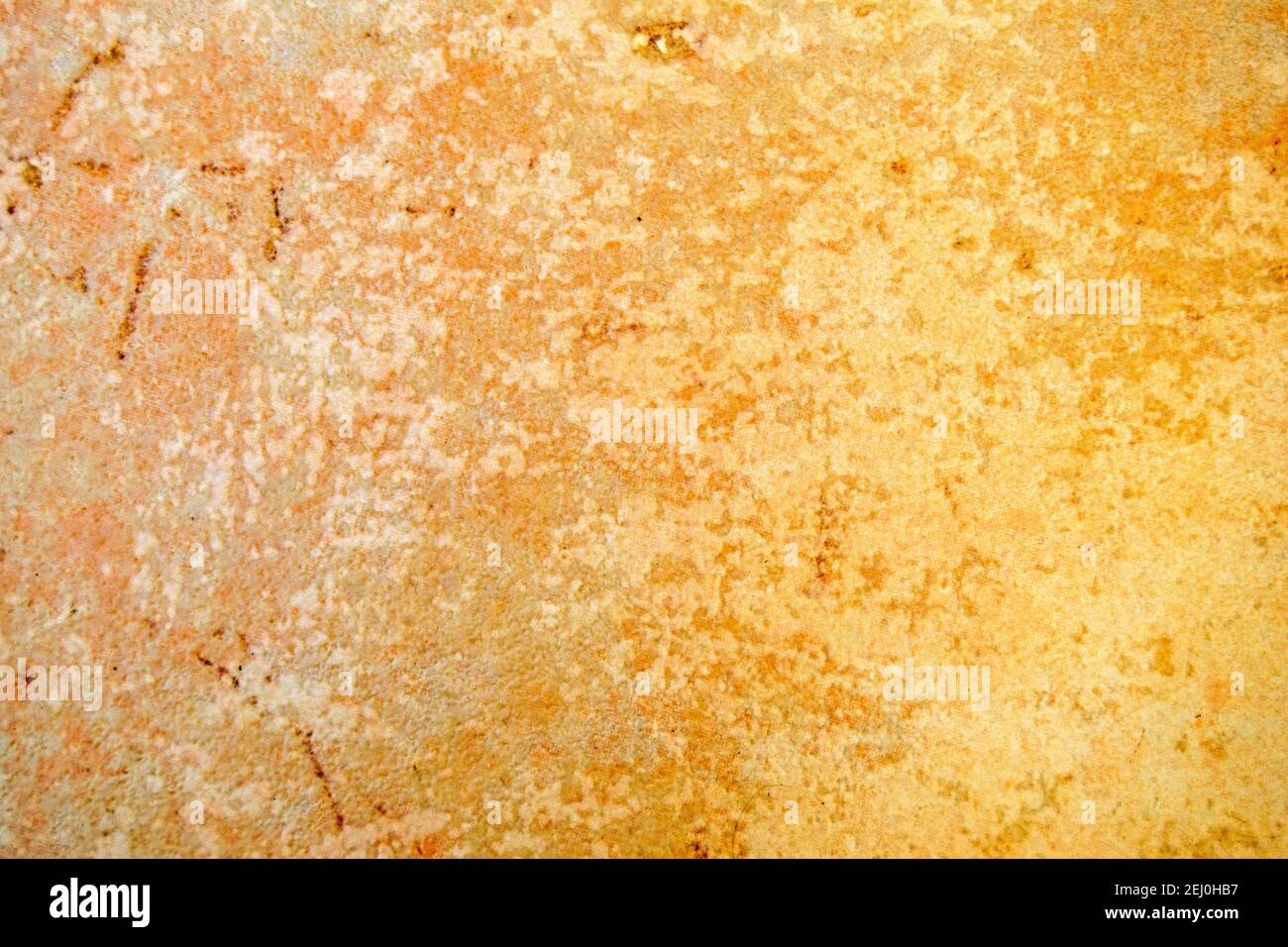 Yellow floor decorative slab patter background. Texture and design elements Stock Photo