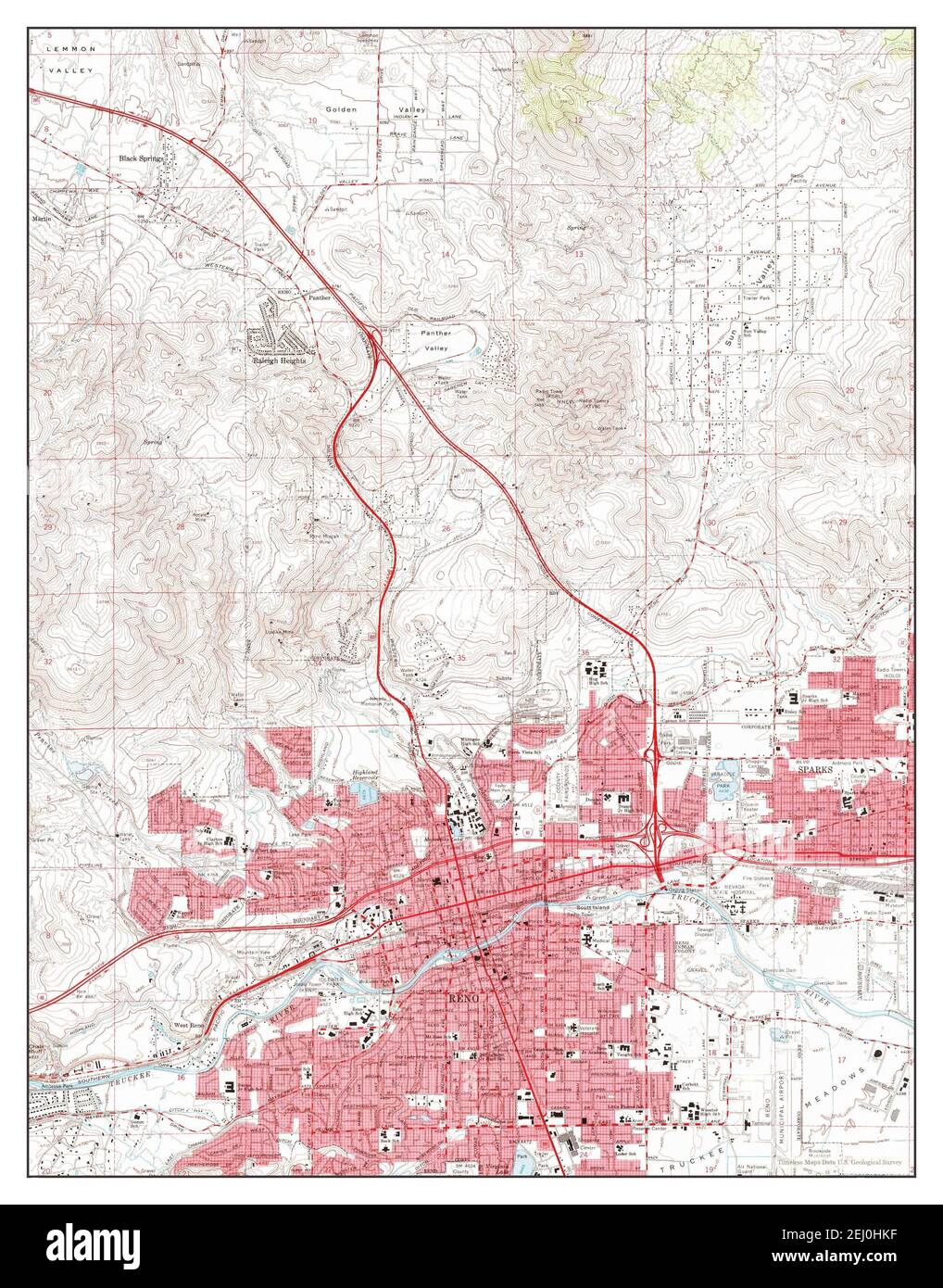 Reno Nevada map 1967 1 24000 - Reno Nevada Map 1967 124000 United States Of America By Timeless Maps Data Us Geological Survey 2EJ0HKF