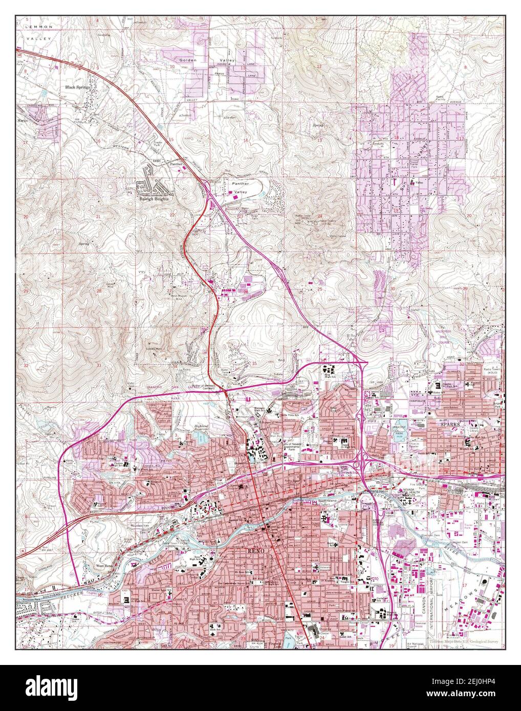 Reno Nevada map 1967 1 24000 - Reno Nevada Map 1967 124000 United States Of America By Timeless Maps Data Us Geological Survey 2EJ0HP4