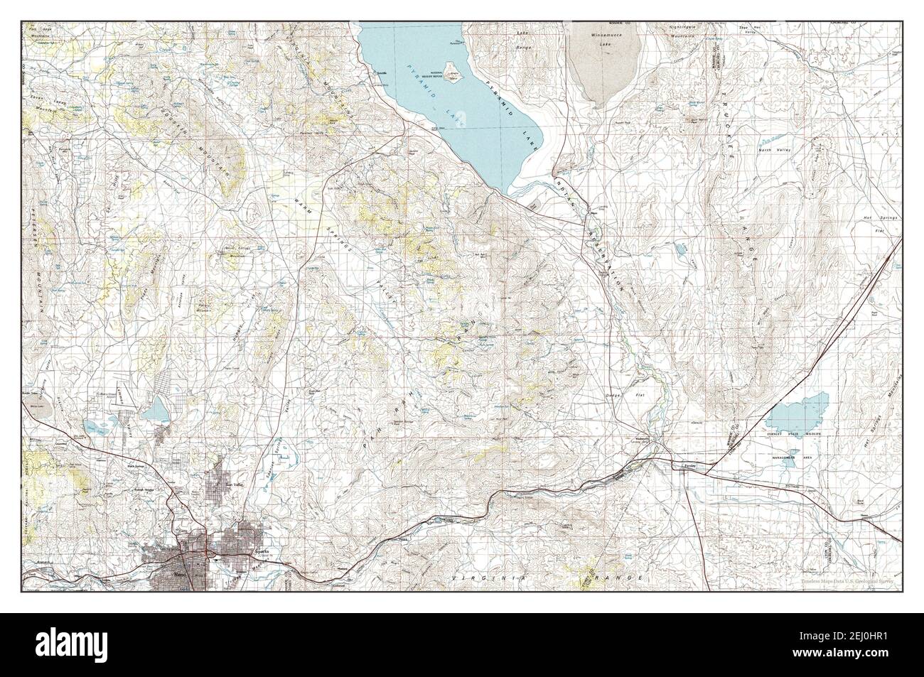 Reno Nevada map 1980 1 100000 - Reno Nevada Map 1980 1100000 United States Of America By Timeless Maps Data Us Geological Survey 2EJ0HR1