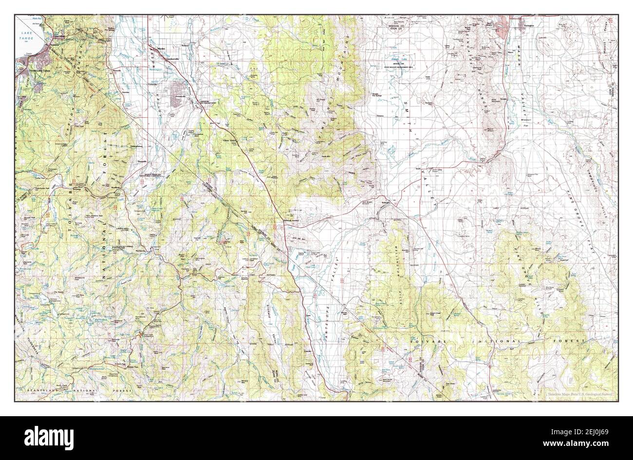 Smith Valley, Nevada, map 1985, 1100000, United States of America by