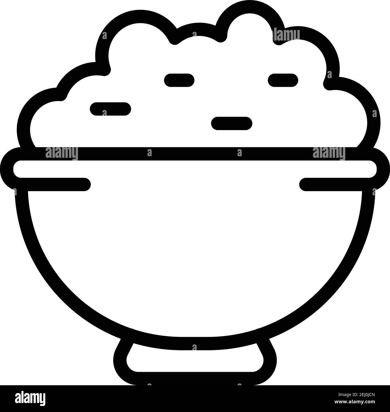 Food potatoes icon. Outline food potatoes vector icon for web design