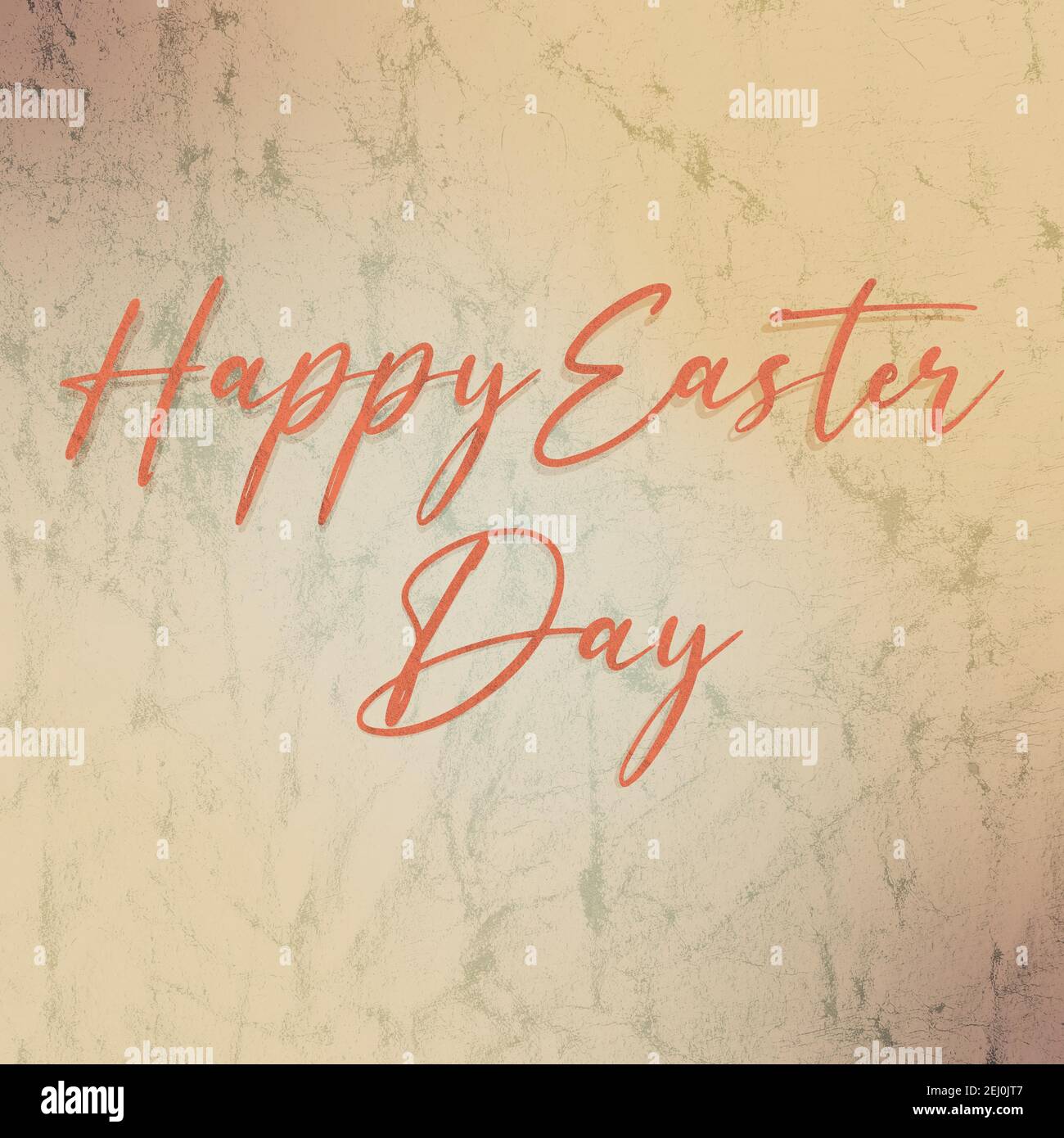 Happy Easter Day vector Text on grungy wall. Stock Vector