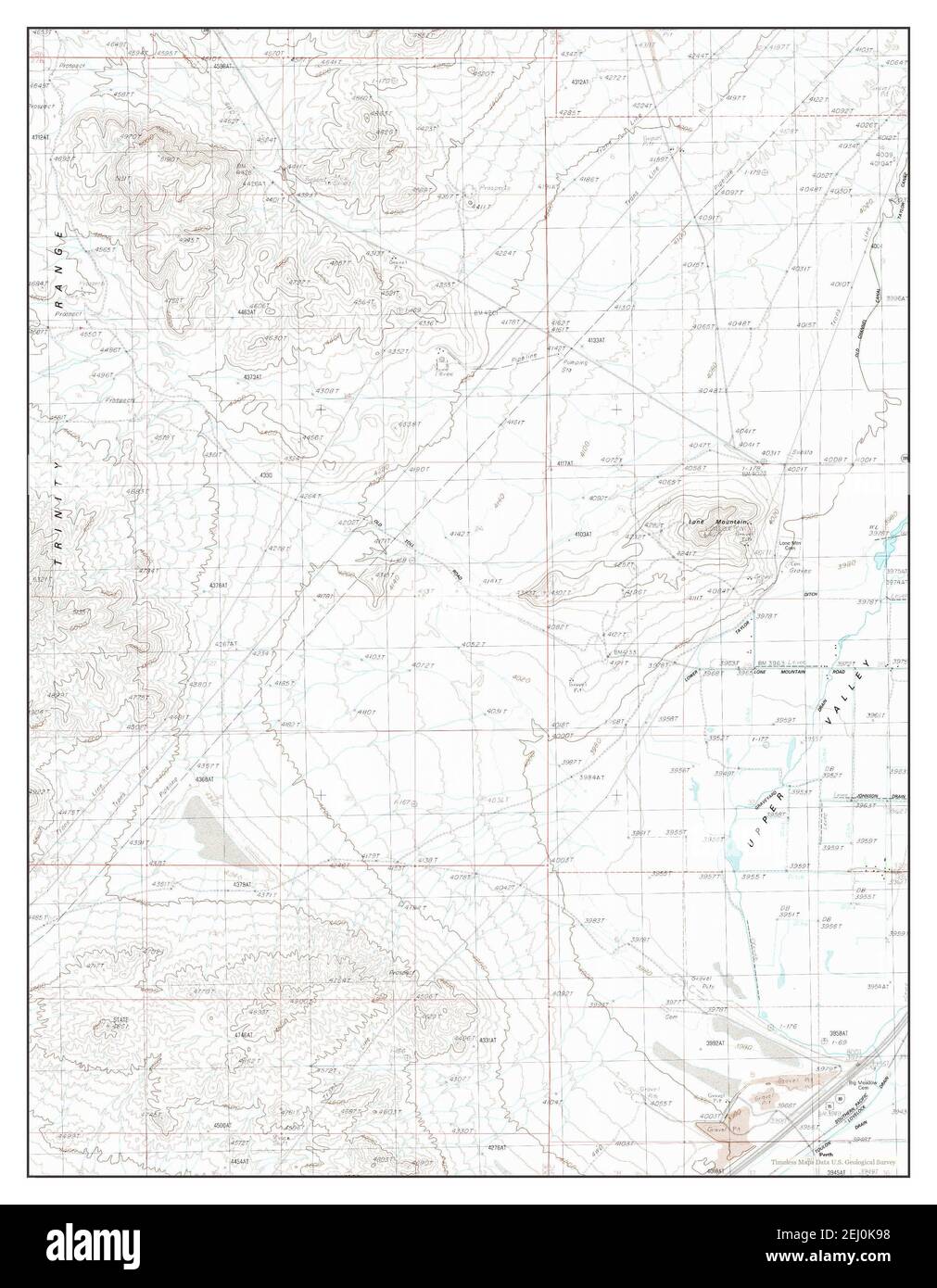 West of Lovelock, Nevada, map 1987, 124000, United States of America