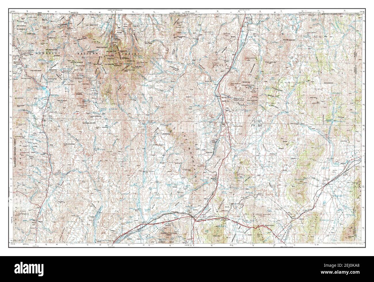 Wells, Nevada, map 1955, 1250000, United States of America by Timeless