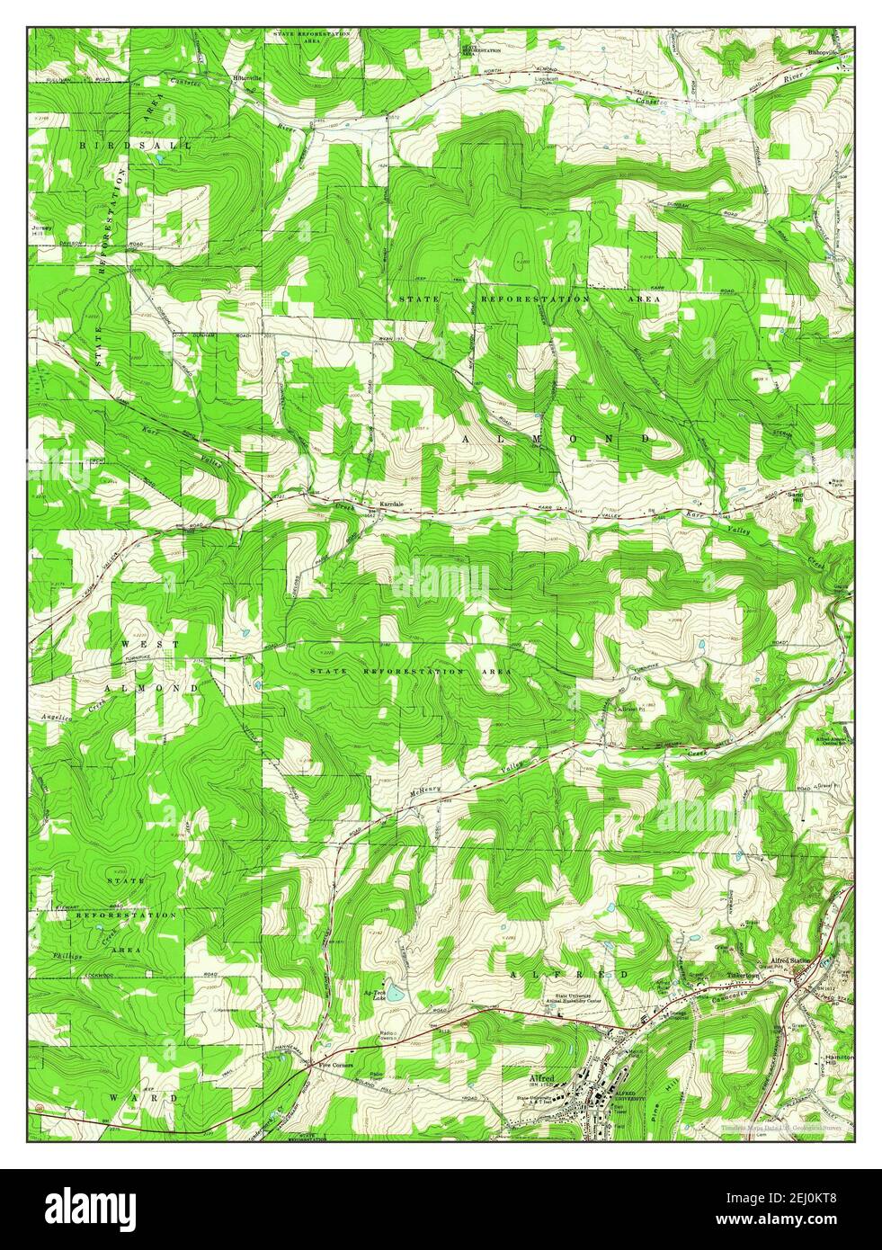 Alfred New York map 1964 1 24000 - Alfred New York Map 1964 124000 United States Of America By Timeless Maps Data Us Geological Survey 2EJ0KT8
