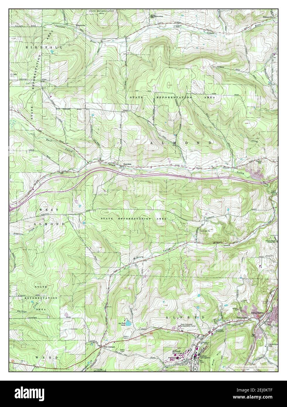 Alfred New York map 1964 1 24000 - Alfred New York Map 1964 124000 United States Of America By Timeless Maps Data Us Geological Survey 2EJ0KTF