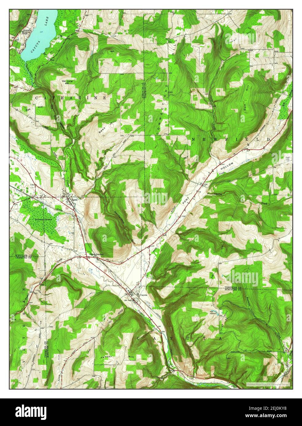 Alpine, New York, map 1950, 124000, United States of America by Timeless Maps, data U.S