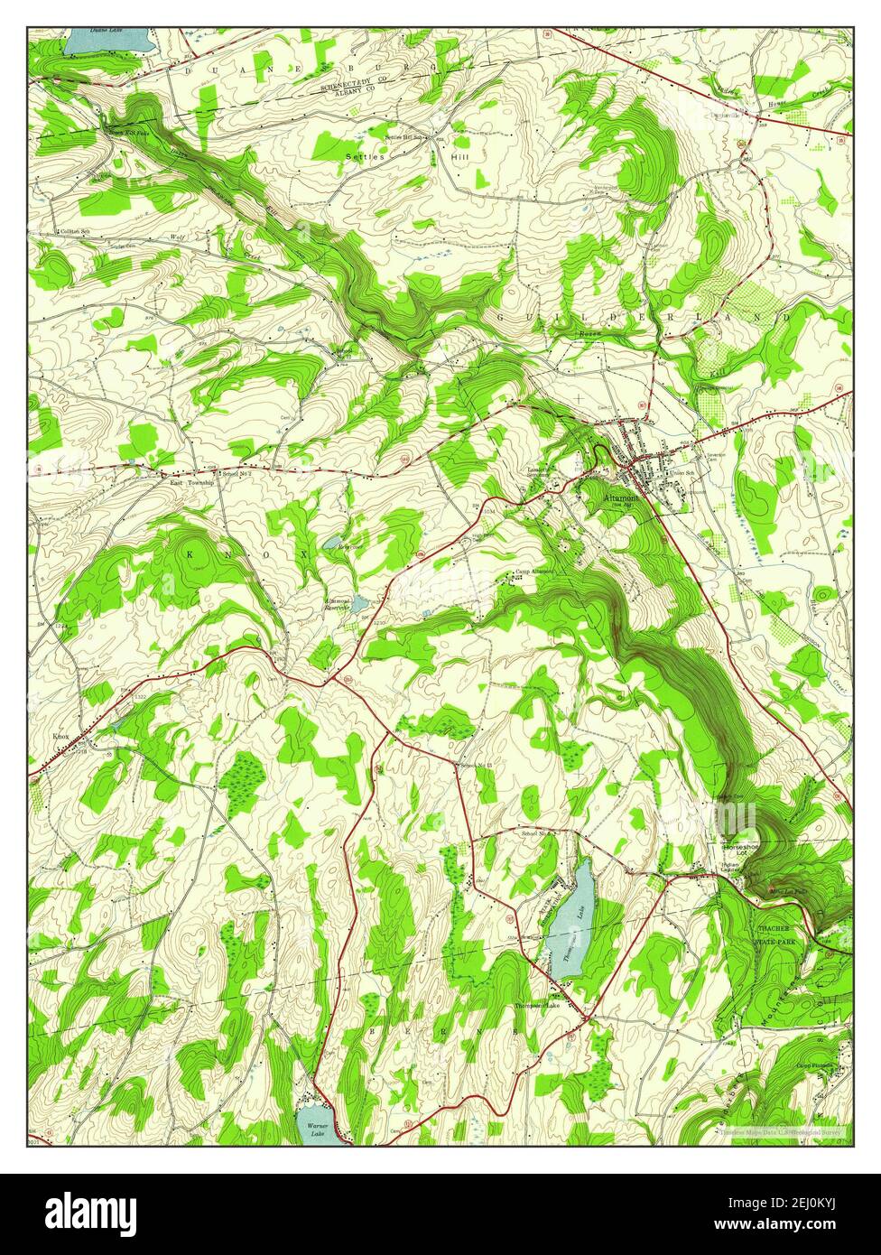 Altamont, New York, map 1944, 124000, United States of America by Timeless Maps, data U.S