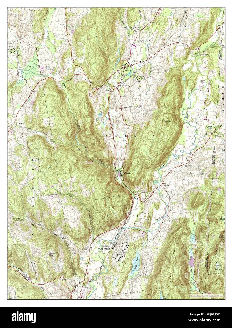 Amenia, New York, map 1958, 1:24000, United States of America by 
