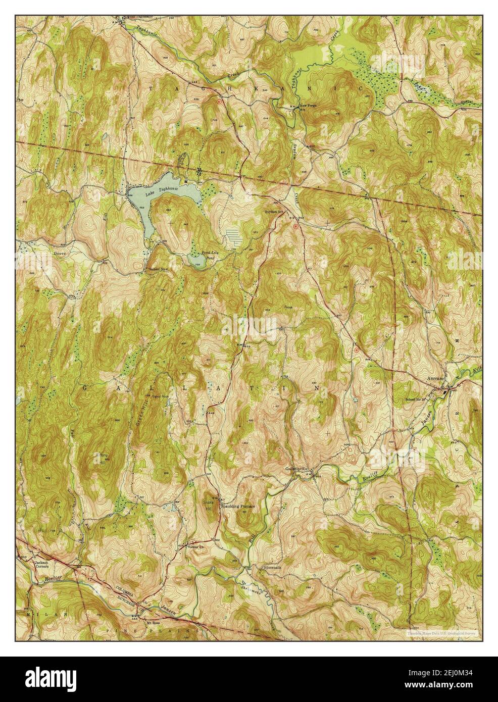 Ancram, New York, map 1948, 124000, United States of America by