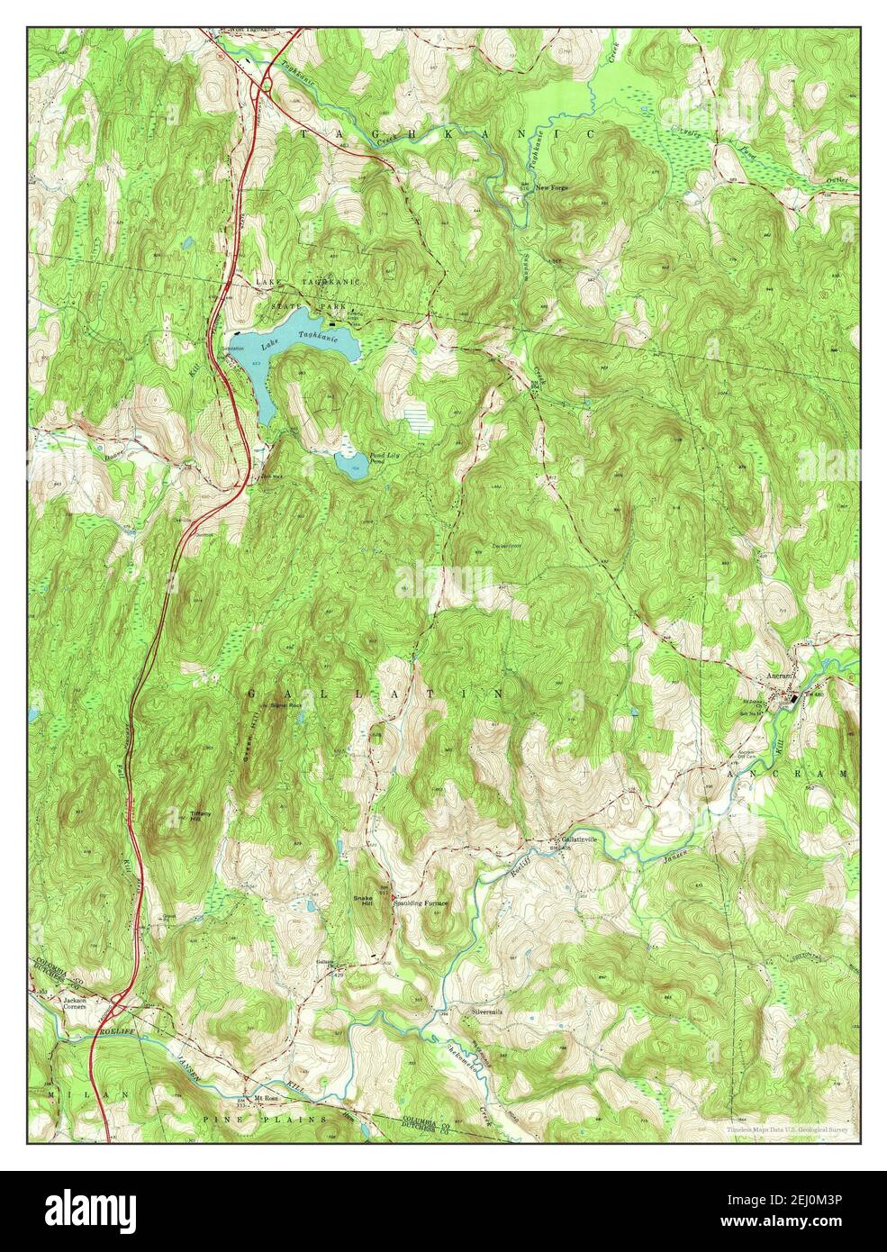 Ancram, New York, map 1960, 124000, United States of America by