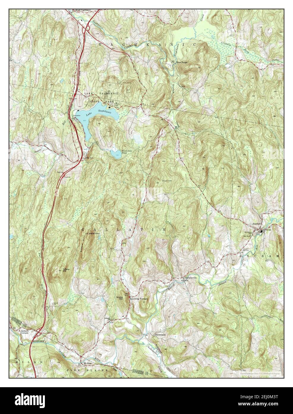 Ancram, New York, map 1960, 124000, United States of America by